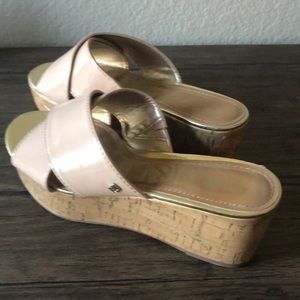 Sam & Libby Wedge platform sandals - size 6